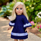 Navy Blue - 18 inch Doll Dress (Doll Not Included) (Shoes not Included)