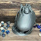MunnyGrubbers - 6.5  Skull Dice Tower - (Random 7PCS D20 Dice Set Included) - No Paint Odorless Plastic - Tabletop Roleplaying Game - Dice Roller - Dungeons and Dragons - DND - D&D - (Marble)