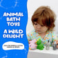 Splashez Mold Free Bath Toys For Babies & Toddlers, Animals No Hole Bath Toys For Kids, Toddler Gift, No Mold Bathtub Water Set For Kids, Pool, Bpa-Free, Safe, Fun, Infant Ages 1 3 6 12 18 Months