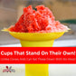 Super Cute, Reusable 4Oz Flower Snow Cone Cups 50 Pack. Colorful, Leak Proof Bowls Perfect Snow Cone Supply For Kids Birthday Pa