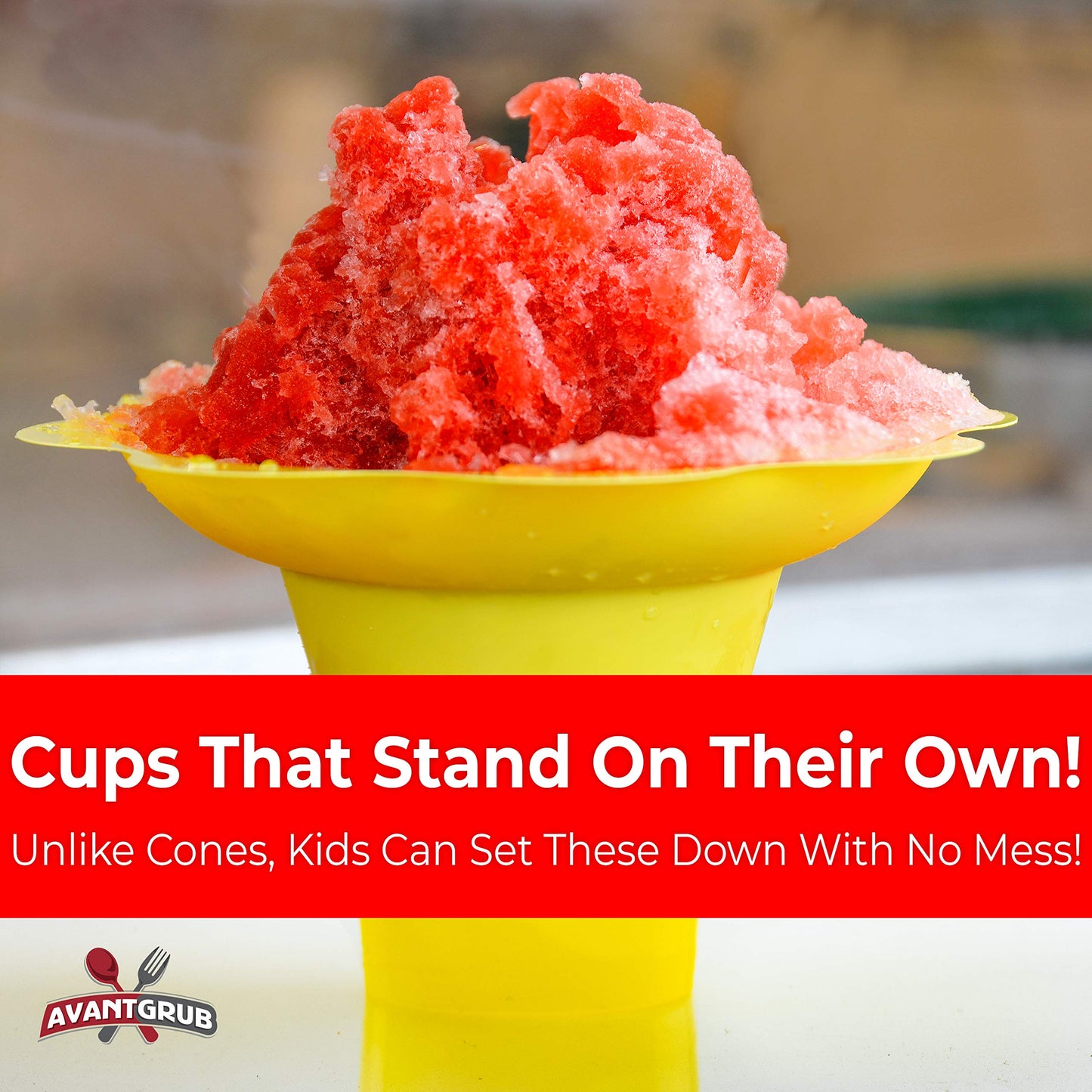 Super Cute, Reusable 4Oz Flower Snow Cone Cups 50 Pack. Colorful, Leak Proof Bowls Perfect Snow Cone Supply For Kids Birthday Pa