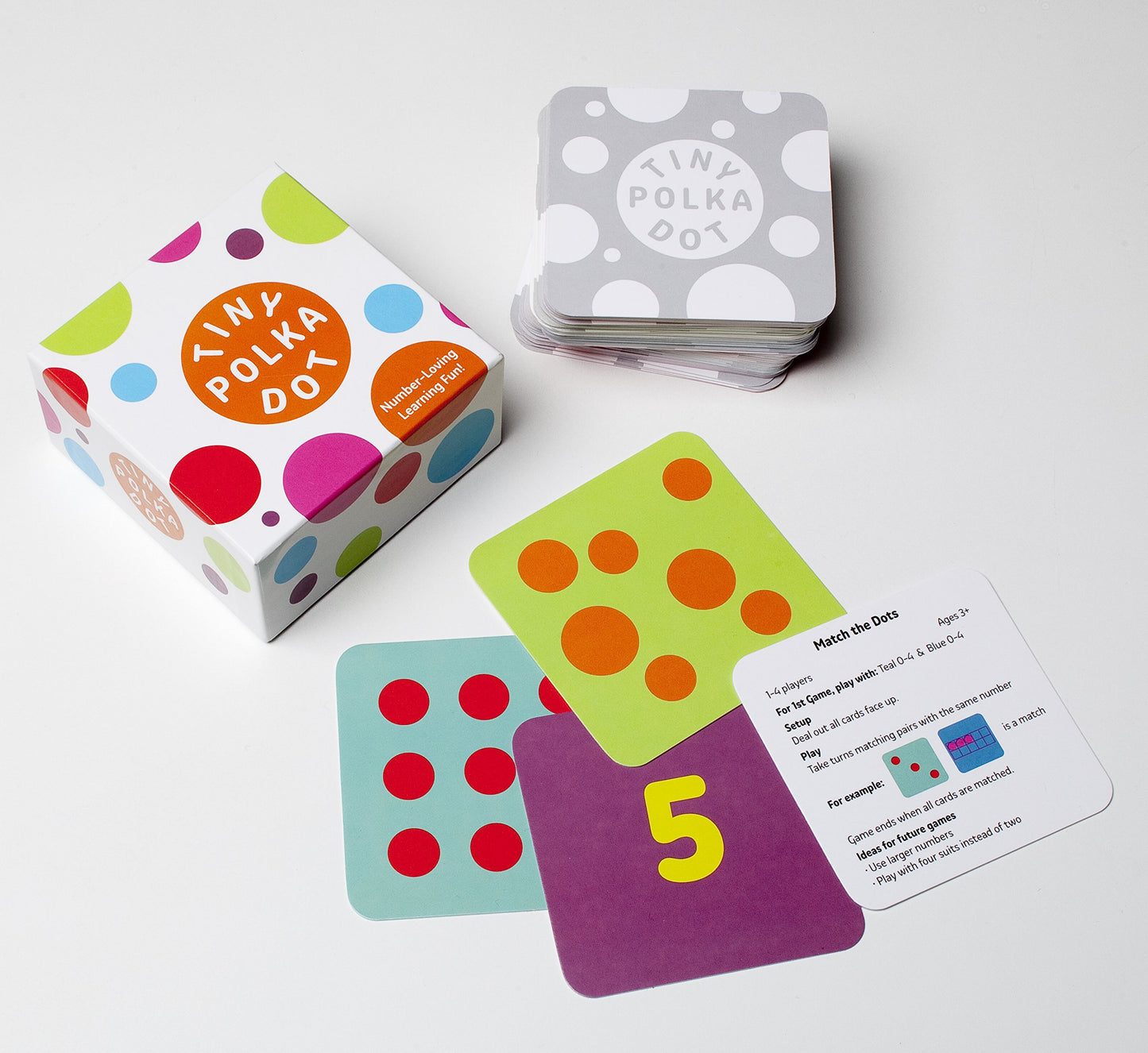 Math for Love Tiny Polka Dot - Colorful Math Learning Game for Kids, Engaging and Fun Educational Tool, Multiple Color Options