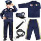 Joycover Police Officer Costume For Kids - Police Uniform For Kids, Kids Halloween Costumes For Boys Girls, Toddler Dress Up, Co