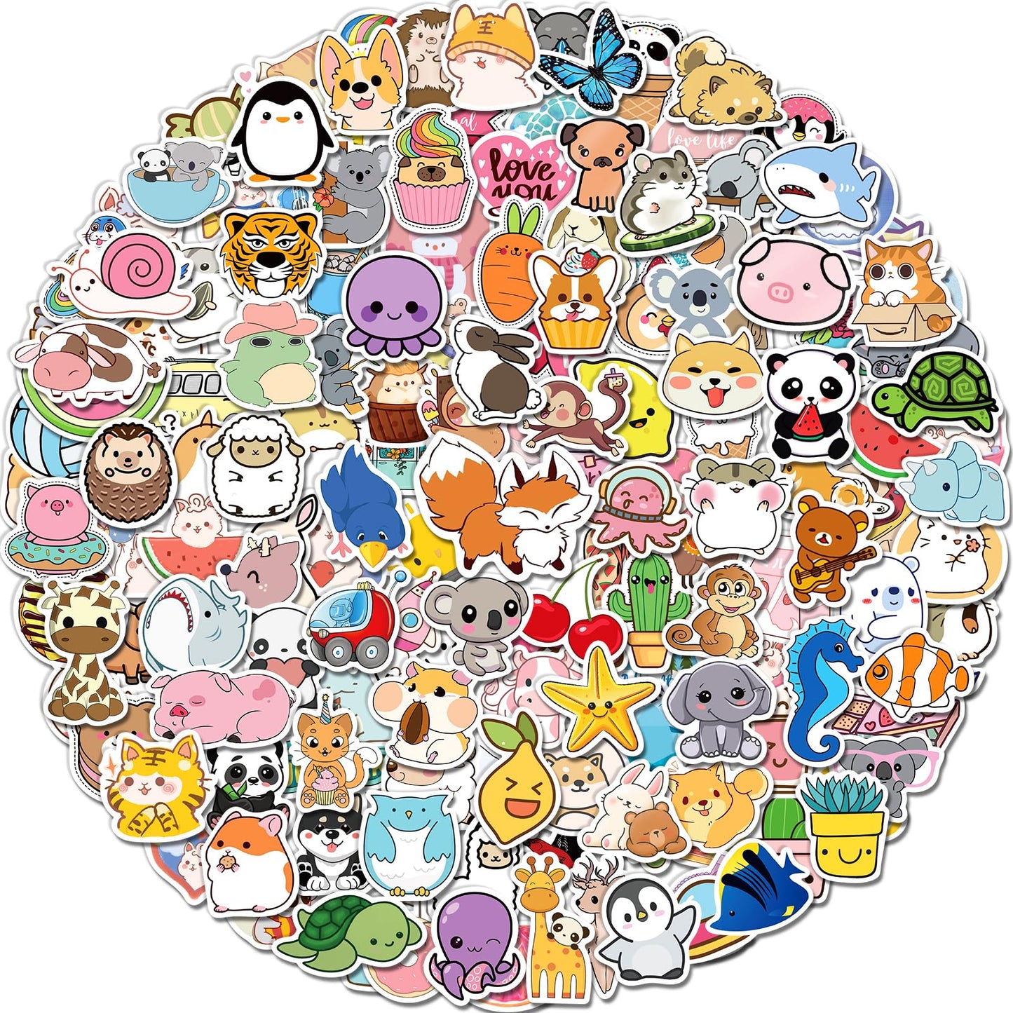Benresive 600 Pcs Cute Stickers For Kids, Water Bottle Stickers For Kids Waterproof, Vinyl Laptop Kids Stickers Pack, Kids Classroom Prizes For Elementary Students