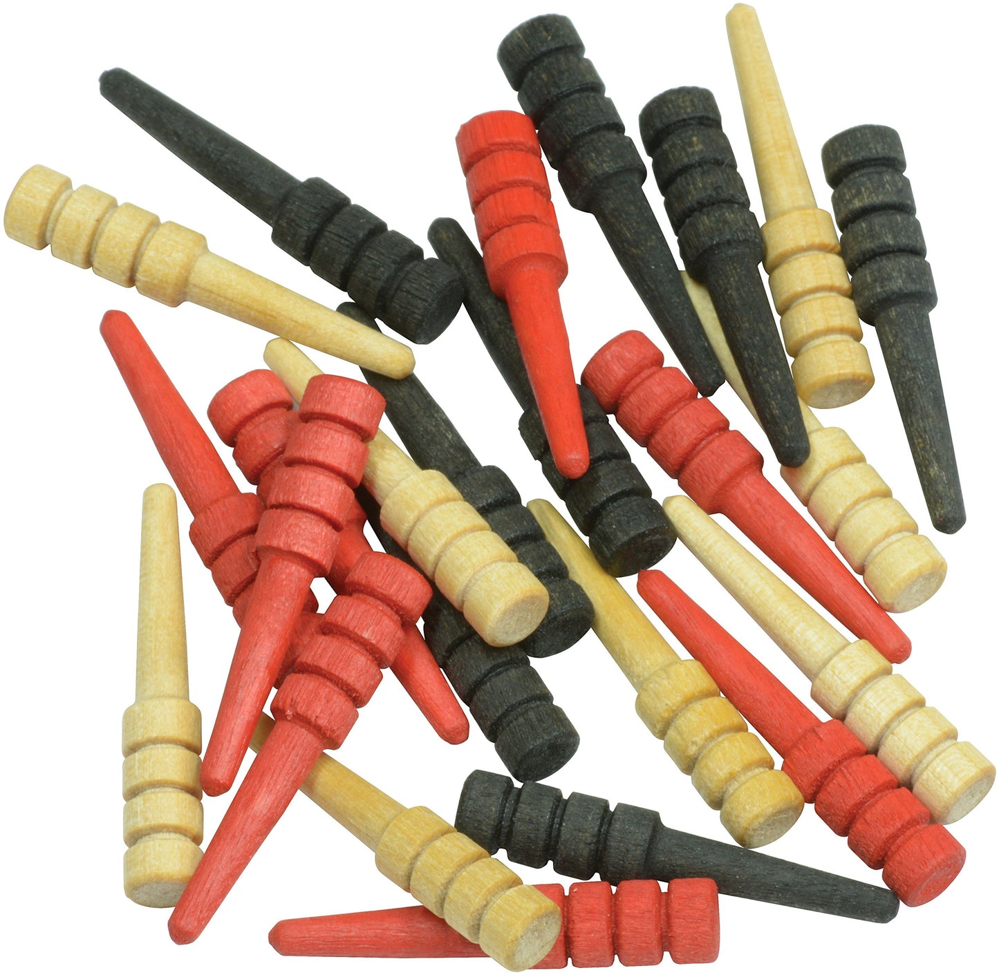 Maple Landmark 24-Piece Cribbage Pegs Set, Natural, Red, Black, Wood, Model FBA_50596