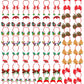 HOVACY 100PCS Christmas Headbands, 16 Styles Red Christmas Headband, Cute Holiday Bow Tie Hair Bands, Felt Elf Hat Santa Hat Hea