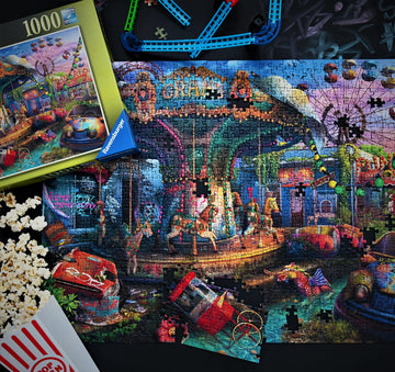 Ravensburger Abandoned Series: Gloomy Carnival - 1000 Piece Jigsaw Puzzle For Adults | Unique Softclick Technology | Premium Quality Material | Ideal For Family Fun Idea