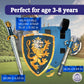 Liontouch - Noble Knight Toy decorative replica blade  Shield & Axe  Blue | Medieval Pretend Play Set in Foam for Children with Golden Lion Theme | Safe  & Combat Accessories for Dress Up & Costumes for Boys