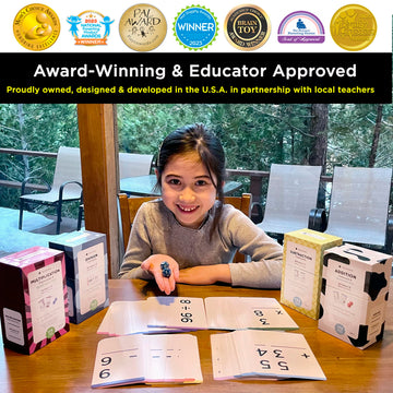 Think Tank Scholar Math Flash Cards & Dice - Addition, Subtraction, Multiplication, Division, 3.1” x 5.2”, Cardstock, Model TTS-3-7