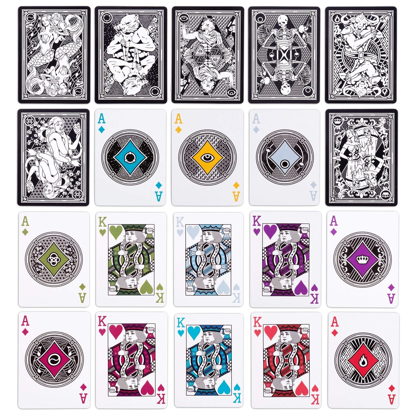 7 Deadly Sins Playing Cards - Seven enhanced Themed Decks - Dante's Inferno  The Divine Comedy - Unique  Hand-Illustrated  300gsm Black Core Stock  game-style Size  Standard Index - Party Games & Cardistry