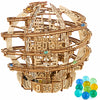 Wood Trick Wooden Marble Run Electric Motorized - 3D Wooden Puzzles For Adults And Kids To Build - 17X16 In - Marble Maze Wooden Model Kits For Adults And Teens To Build