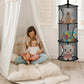 2Pcs Stuffed Animal Storage Foldable Stuffed Animal Net Or Hammock Organizer, 5 Compartments Hanging Mesh Toy Storage Hammock Fo