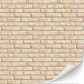 3 Sheets Self-Adhesive Wall Cladding For Dollhouse 1:12 Scale (Creme Colored Bricks 1)