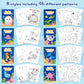 Japbor Ocean Animals Coloring Books - 24Pcs Under The Sea Mini Colouring Book Bulk For Kids Party Favors, Sea Animal Summer Diy