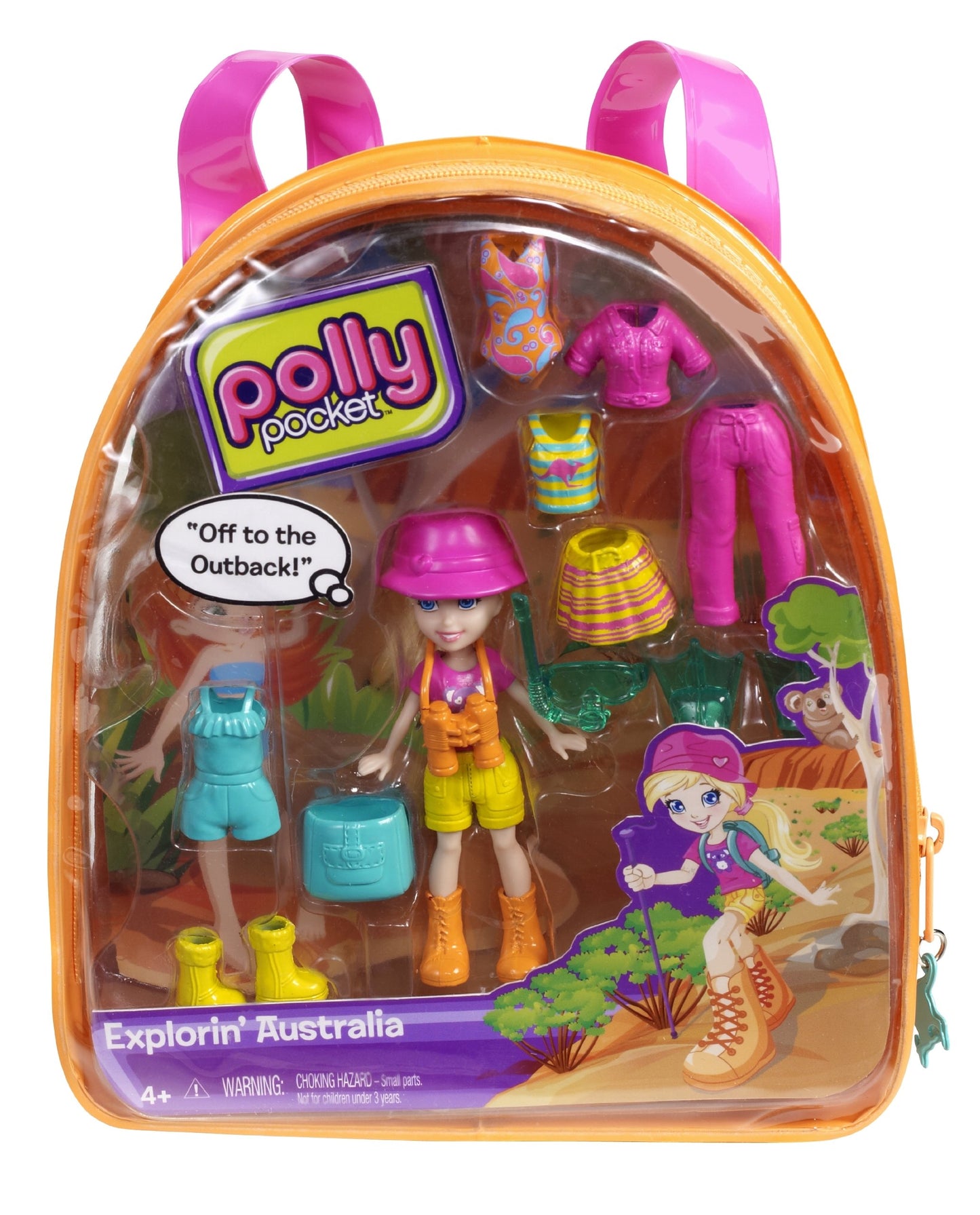 Polly Pocket Polly Explorin Australia Travel Backpack