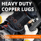 Wirefy 1 Gauge 38 Wire Lugs - Copper Cable Lugs - Battery Terminal Connectors - Ring Terminals - Crimp Battery Cable Ends - 22 P