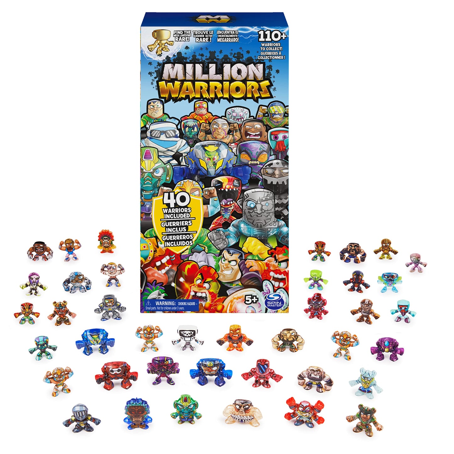 Million Warriors  40-Pack Collectible Figures  Guaranteed Rare Warrior  Surprise Kids Toys for Boys and Girls Ages 5 and Up (Styles May Vary)