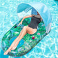 Finduwill Pool Floats With Canopy Adults - Xl Large Pool Float Lounger With Cup Holder, Removable Sun Shade Cover, Inflatable Po