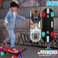Jaspo Power Kids Skateboard for Beginners Boys & Girls (6 Years & Above) (Power Kids Junior 18  x 6 (Boys)) Vinyl, Black