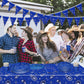 123 Pcs Western Cowboy Party Decoration Include 1 Plastic Paisley Print Tablecloth 2 Bandana Pennant Banner 60 Disposable Paper