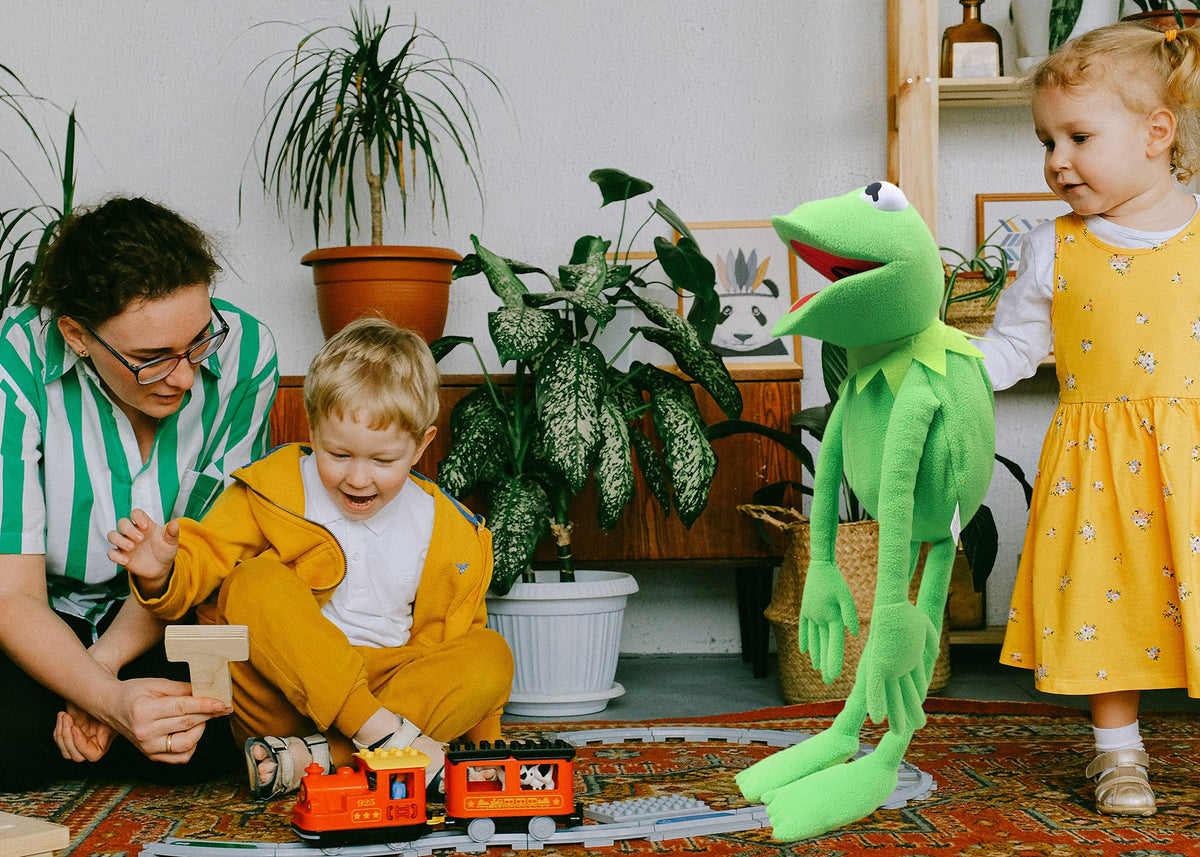 Kermit Rods Suiyueour Kermit The Frog Puppet With Control Rod Metal Puppet Set,The ...