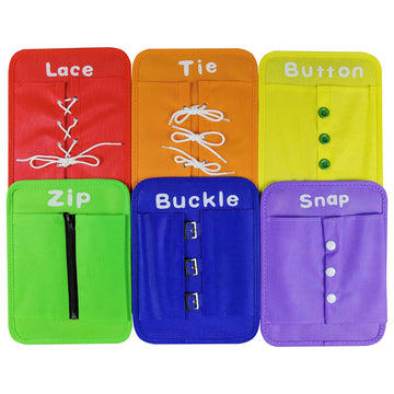 LST LISKTO Dress Learning Boards Preschool Early Educational to Basic Life Skills Dress Learning Boards Learn to Button,Buckle,Z