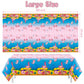 Bkeecten 3Pack Pink Cartoon Axolotl Party Table Cover Reptile Animals Waterproof Disposable Tablecover Plastic Rectangle Tablecl