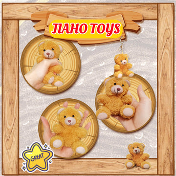 Jiaho Brown Teddy Bear Stuffed Animal, Kawaii Bear Plush Toys, Mini Plushies, Cute Stuffed Animals For Girls Boys, Stuffed Bear