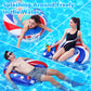 SEETOHOME 3 Pack Pool Floats Chair mature-themed with Drink Holder  Inflatable Floating Pool Chairs for mature-themeds Swimming Pool Party Lake River Summer Water Fun