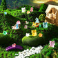 Seenelling 240 Pcs Mini Resin Animals 10 Lively Style Miniature Resin Animals Tiny Luminous Animals Figures Bulk for Micro Garde