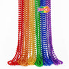 Eoboh 12Pcs Pride Accessories, Pride Lgbtq Beads Necklace Stuff, Metallic 6 Kinds Of Rainbow Necklace Bulk, Gay Lesbian Lgbt Cos