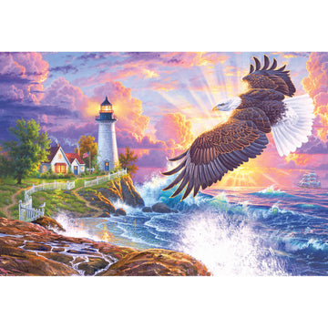 Roseart - Abraham Hunter - The Guiding Light - 2000 Piece Jigsaw Puzzle For Adults