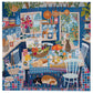 eeBoo 1000 Piece Blue Kitchen Puzzle, 23" x 23", Made with Recycled Board & Vegetable-Based Ink, Model PZTBUK