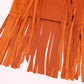 Sizgaroot Hippie Costume For Girls Kids 60S 70S Outfits Costume Halloween Dress Up Party (Brown, 8-9 Years)
