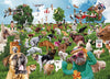 Better Me 1000-Piece Pooping Puppies Jigsaw Puzzle - Funny Dog Theme, Cardboard, Multicolor, Super Poopinator 3000