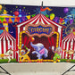 GYA Red Circus Backdrop Amusement Park Tents Stratus Playground Carnival Carousel Kids Boy Girl 1st First one Birthday Party Bac