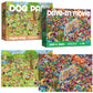 Antelope 2 In 1 1000 Piece Puzzle Bundle - Dog Park - 1000 Piece Jigsaw Puzzle Bundle With Drive In Movie - 1000 Piece Jigsaw Puzzle