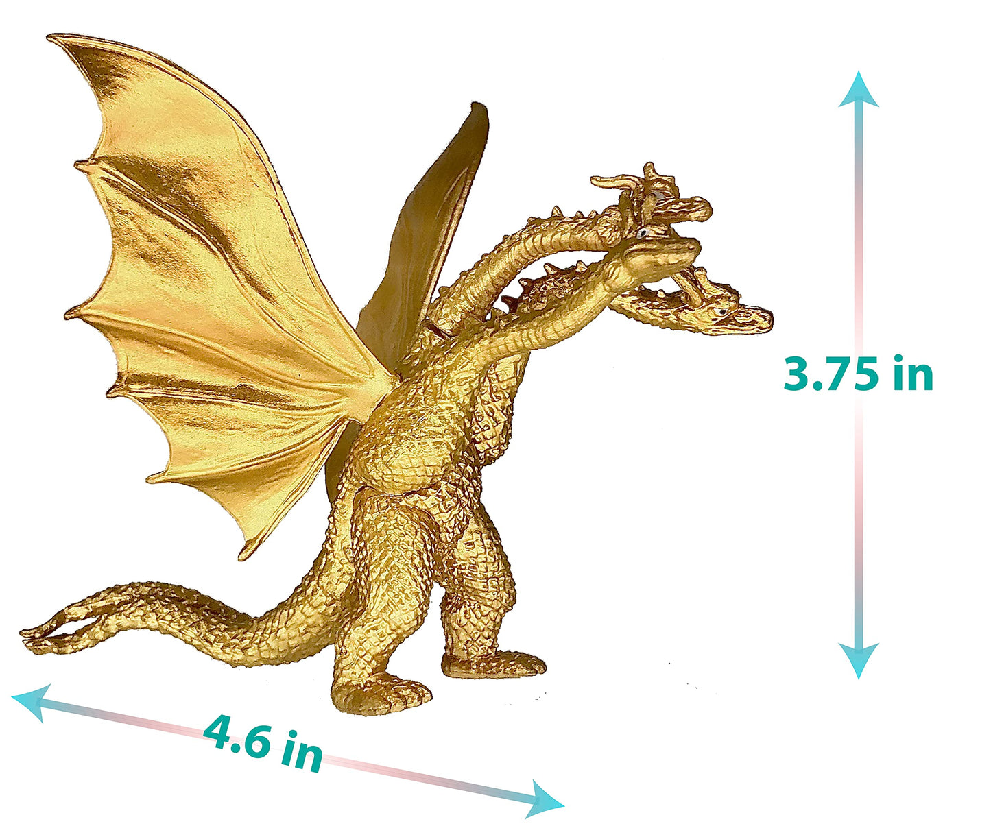 Twcare Set Of 4 Godzilla Toys Movable Joint Action Figures King Of The Monsters Burning Heisei Mecha Ghidorah Pack Plastic Mini Dinosaur Birthday Kids Cake Toppers Package