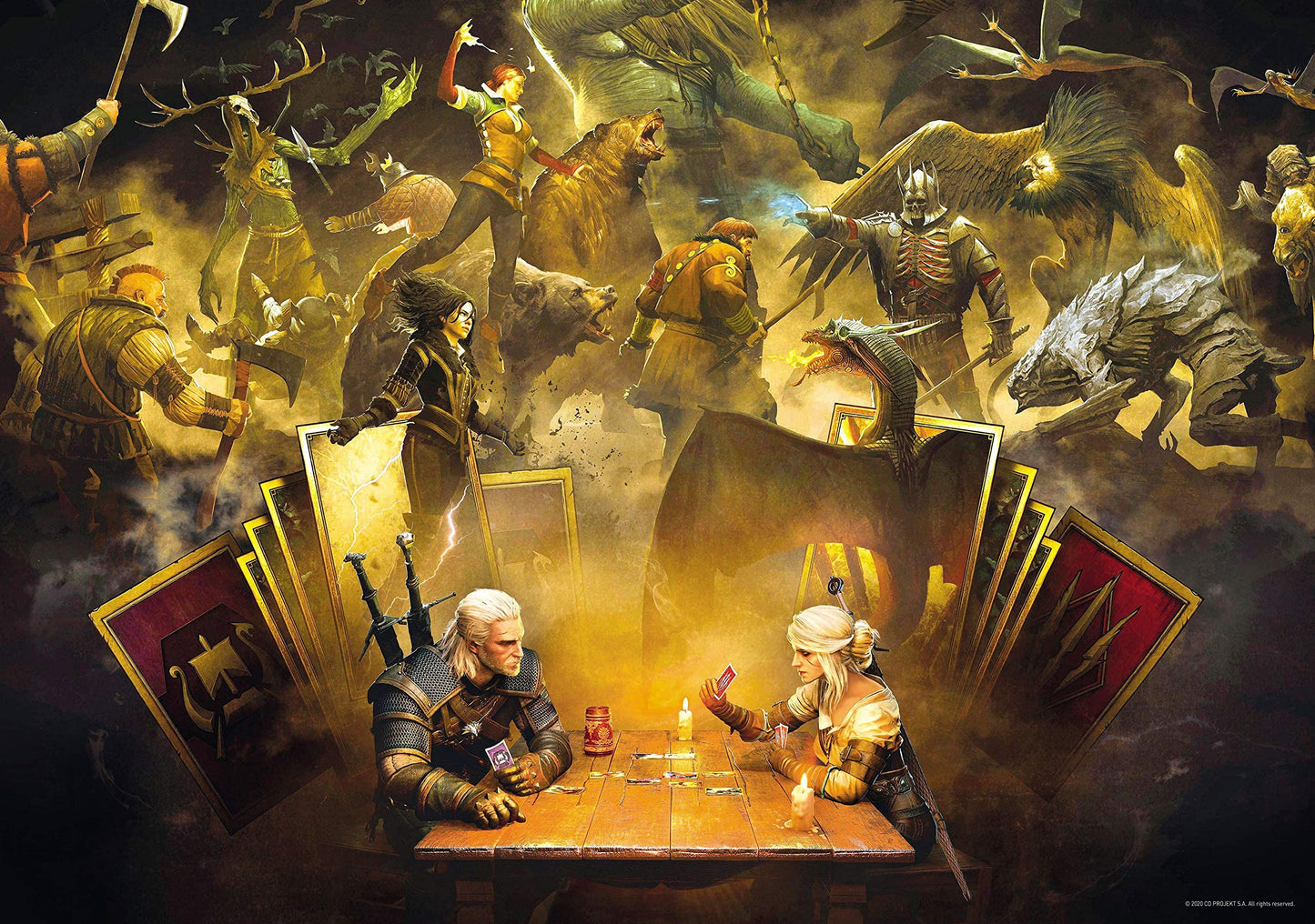 Good Loot 1062440 (Wiedzmin) Jigsaw Puzzle, Pieces, The Witcher Playing Gwent, 1000 Pcs