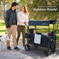 Momfann Stroller Wagon For 2 Kids, Baby Wagon Stroller With Adjustable Handle For Infants And Toddlers Includes Canopy & Organiz