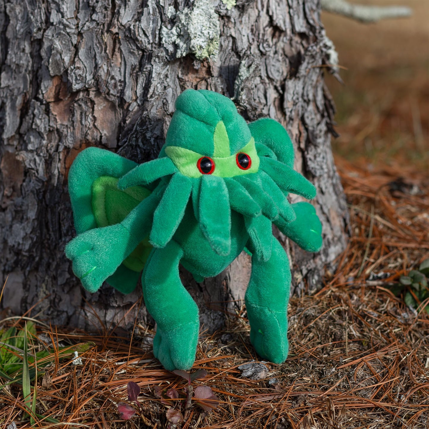 Toy Vault Mini Cthulhu Plush - 8-Inch Stuffed Horror Toy, Green, Polyester, Small Size, Model TV_12004