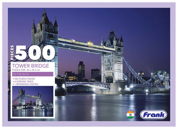 Frank Tower Bridge 500 Piece Jigsaw Puzzle For Adults & Kids Above 10 Years | Having Realistic Illustrations - Fun & Challenging