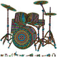 ZenChalet - Drum Set Wooden Jigsaw 200 Piece Puzzle - Unique Wooden Puzzles for mature-themeds  Cool Puzzle Brain Teaser - Unique Music Puzzle  Rompecabezas para mature-themedos