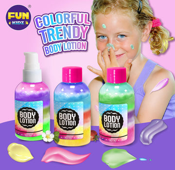 Kid Body Lotion Making kit, FunKidz STEM Makeup Maker kit for Girls Science Kits