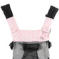 enhanced Drool and Teething Reversible Cotton Pad | Fits Ergobaby Four Position 360 + Most Baby Carrier | Pink Herringbone Design | Hypoallergenic | Great Baby Girl Shower Gift by Mila Millie