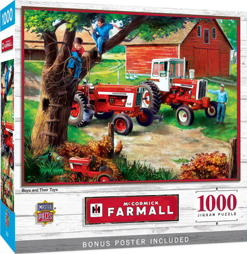 Masterpieces 1000 Piece Jigsaw Puzzle For Adults, Family, Or Youth - Boys And Their Toys - 19.25''X26.75''