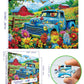 Miniwan 500 Piece Songbirds Farm Jigsaw Puzzle - Recycled Cardboard Large Pieces, All Ages Family Activity Gift 21X15 Inch
