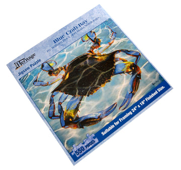 Heritage Puzzle Blue Crab Bay - 550 Piece Jigsaw Puzzle