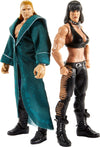 WWE advanced Collection 2-Pack: Triple H & Chyna 6-in Action Figures with 2 Sets of Swappable Hands & Superstar Accessories; Ages 8 Years Old & Up
