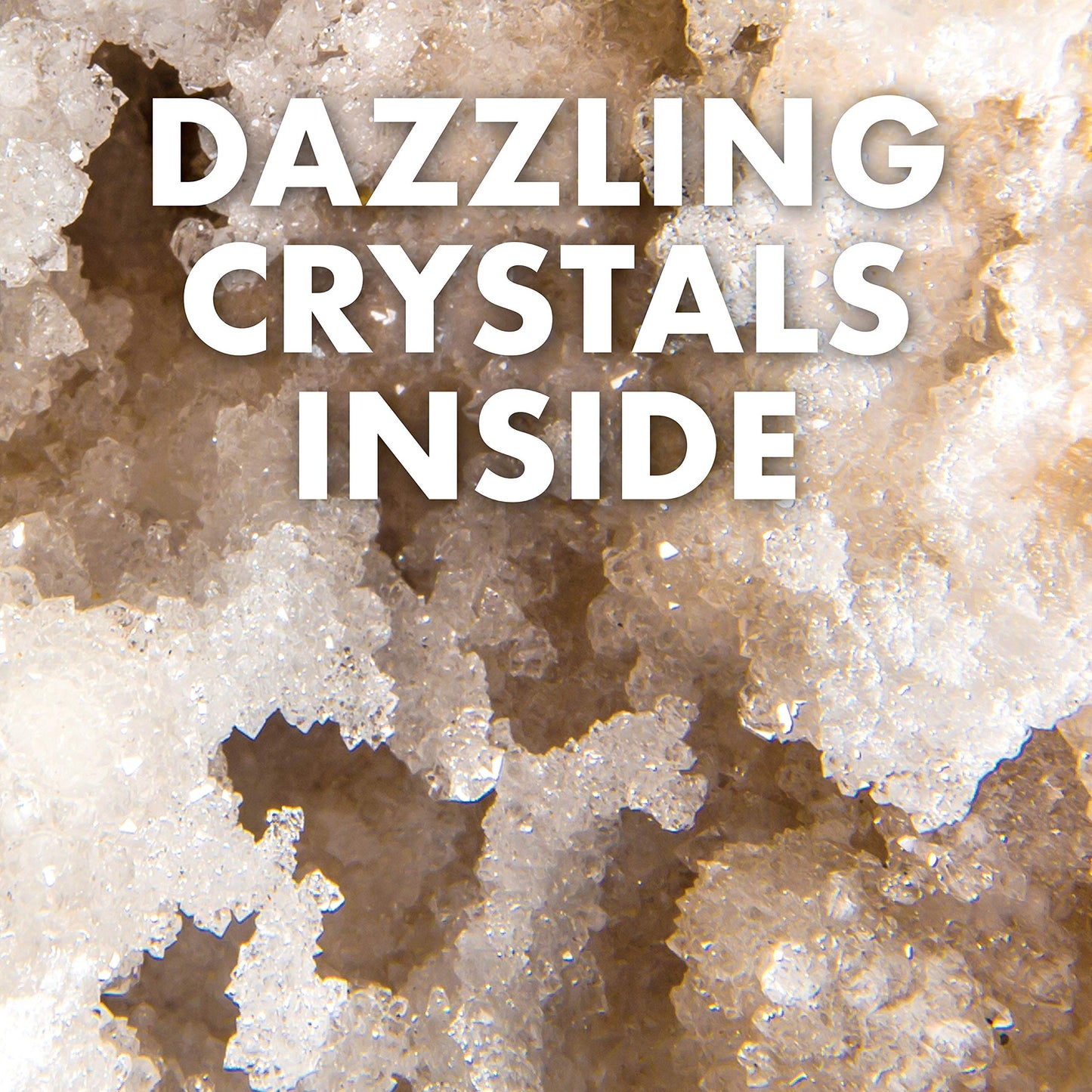 Break Open 2 Jumbo Geodes- Break Your Own Large Geode With Crystals, Earth Science Kit For Kids To Learn Geology, Gifts For Rock